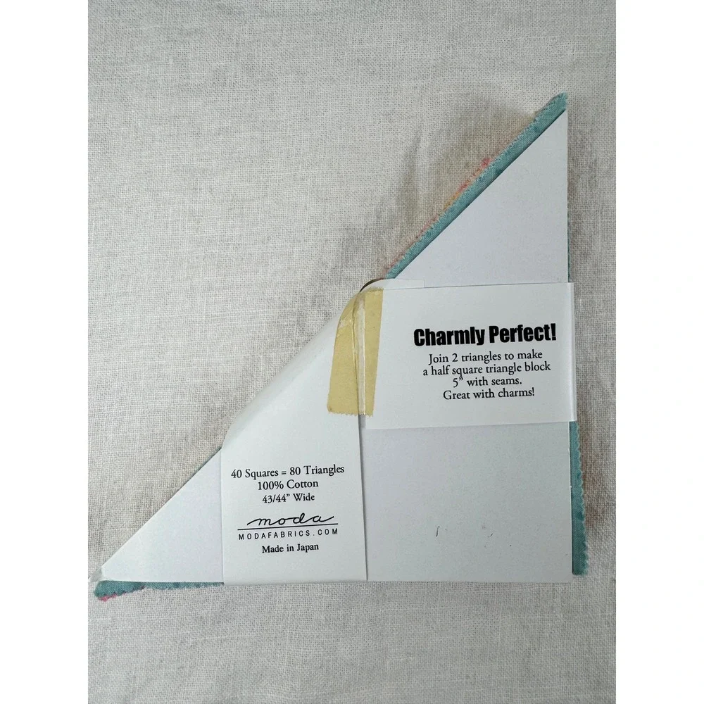 Moda Turnovers Swanky Chez Moi Precut Fabric Triangles 100% Cotton OOP Quilting
